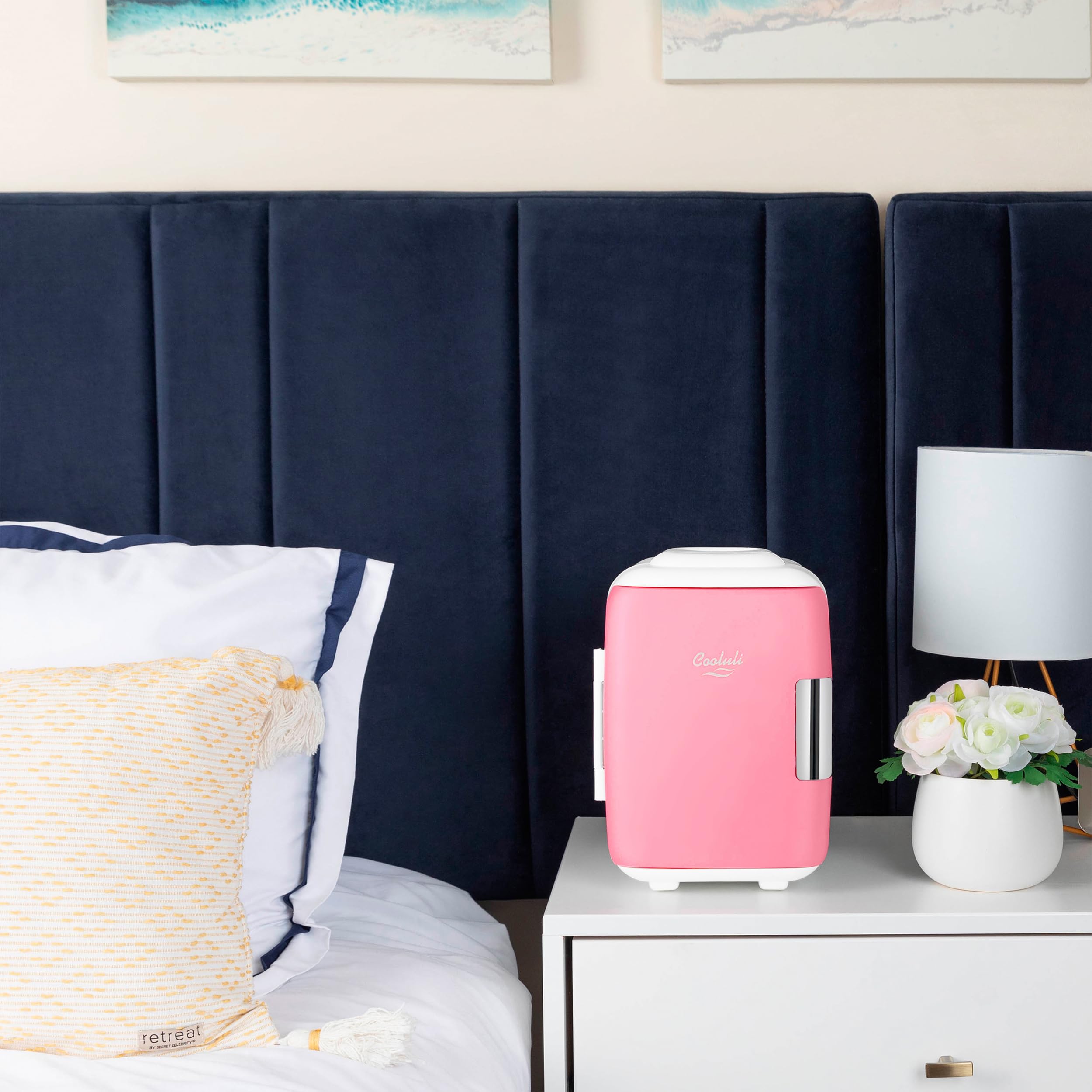 Cooluli Mini Fridge for  Skincare Beauty & Makeup - Pink
